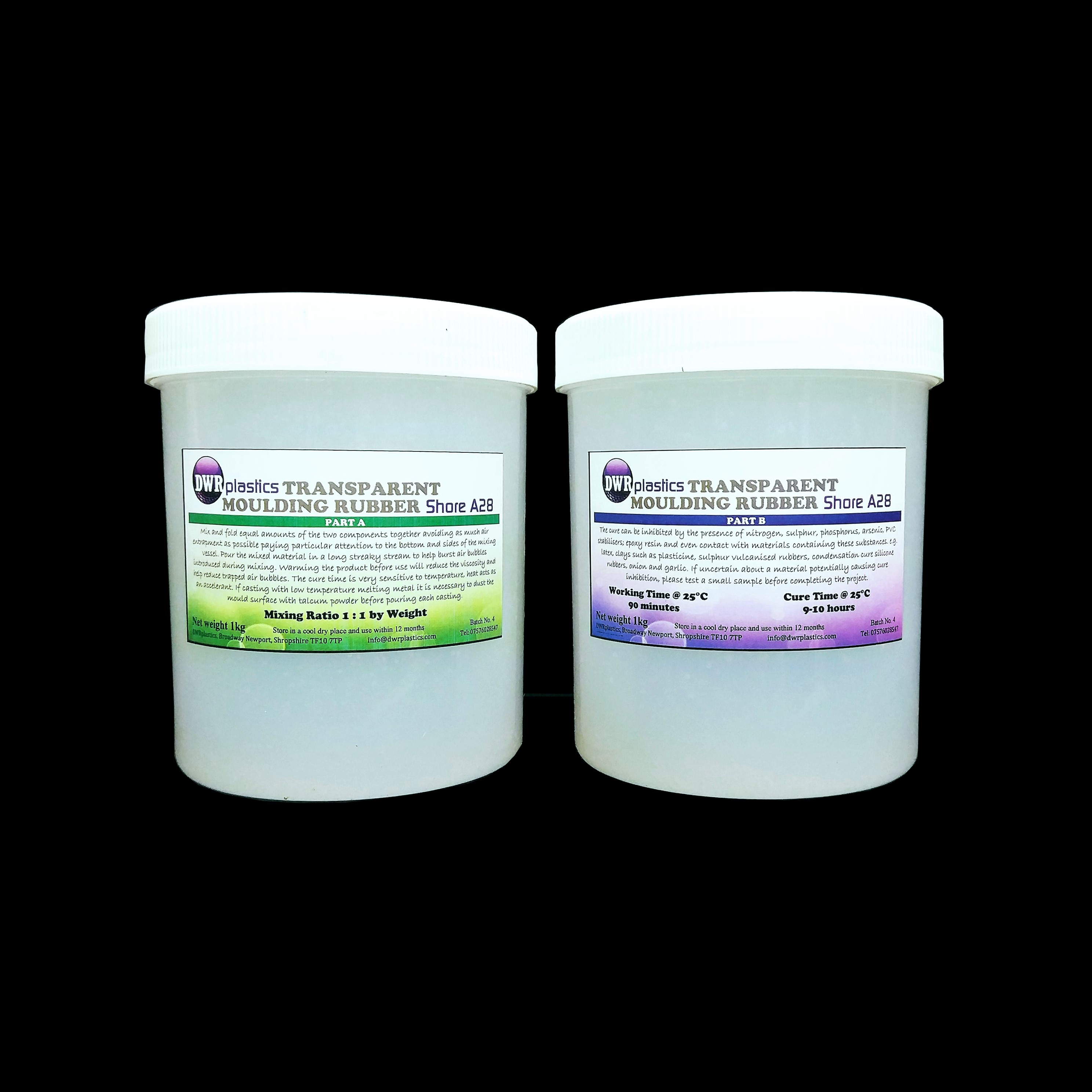 Transparent Silicone Moulding Rubber 2kg Kit